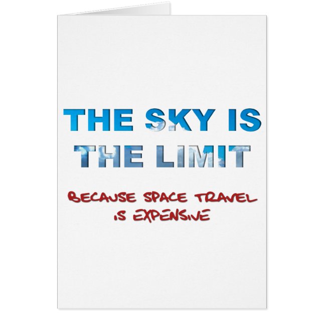 The Sky Is The Limit (Front)