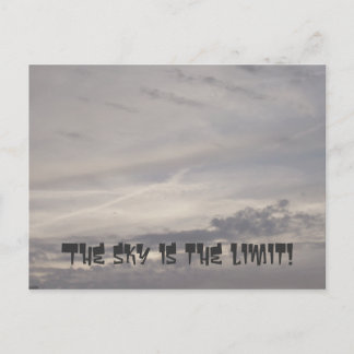 The Sky is the Limit Postcard