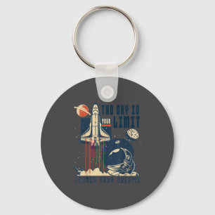 The Sky Is Your Limit Space Rocket Shuttle Motivat Keychain