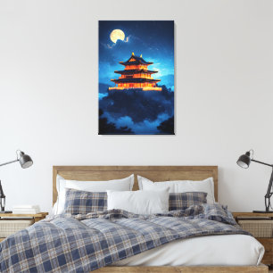 The Sky Palace at Midnight Canvas Print