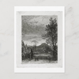 The Skylark (etching) Postcard