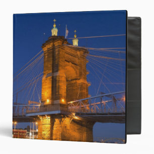 The skyline of Cincinnati, Ohio, USA at dusk Binder