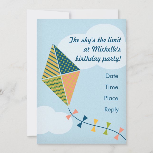The Sky's the Limit! Party Invitation (Front)