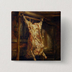 The Slaughtered Ox, 1655 2 Inch Square Button