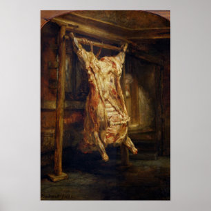 The Slaughtered Ox, 1655 Poster