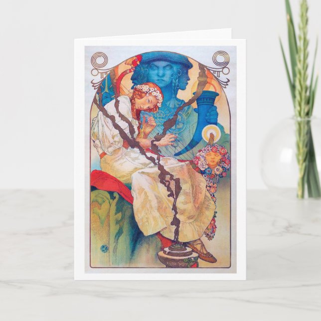 The Slav Epic, Alphonse Mucha Card (Front)