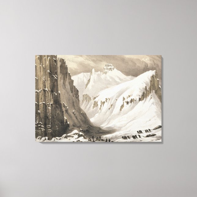 The sledges arriving at the Southern Depot, from ' Canvas Print (Front)