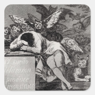 The Sleep of Reason Produces Monsters Square Sticker