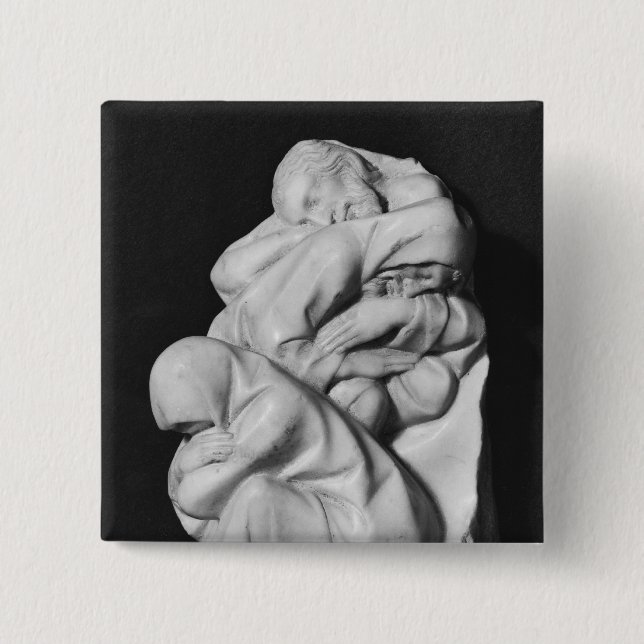 The sleeping Apostles 2 Inch Square Button (Front)