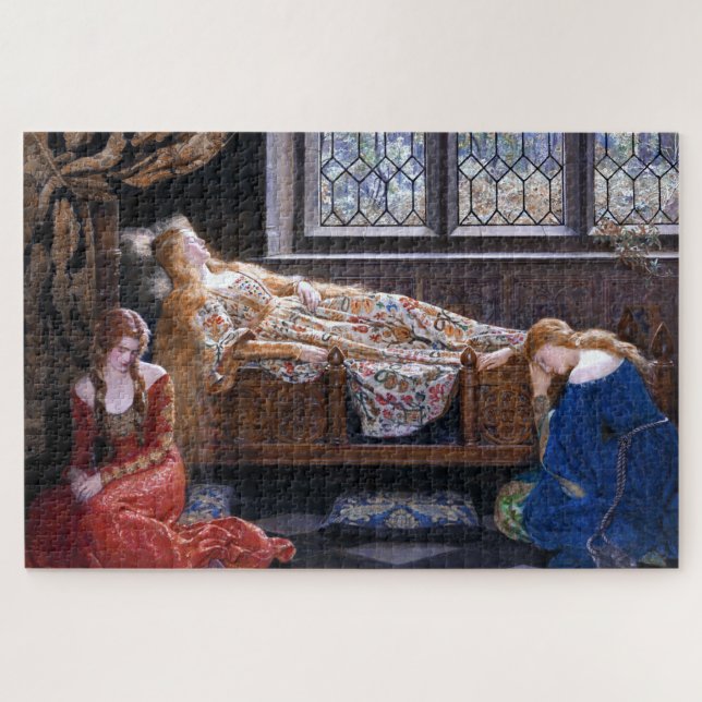 The Sleeping Beauty by John Collier 1921 Jigsaw Puzzle (Horizontal)