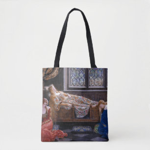 The Sleeping Beauty, c. 1921 by John Collier Tote Bag