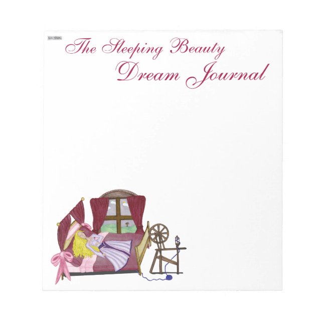 The Sleeping Beauty Notepad (Front)
