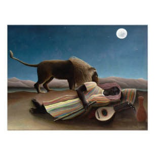 The Sleeping Gypsy by Henri Rousseau Photo Print