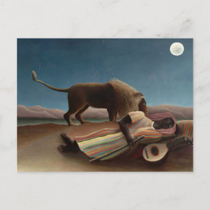 The Sleeping Gypsy by Henri Rousseau Postcard