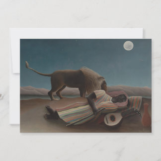The Sleeping Gypsy by Henri Rousseau, Vintage Art
