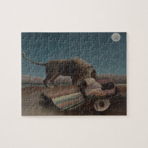 The Sleeping Gypsy by Henri Rousseau, Vintage Art Jigsaw Puzzle