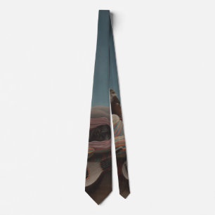 The Sleeping Gypsy by Henri Rousseau, Vintage Art Tie
