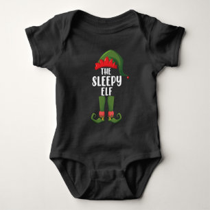 The Sleepy Elf Family Matching Group Christmas Baby Bodysuit