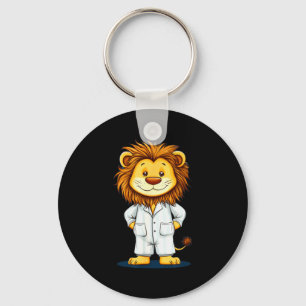 The Sleepy King_ Lion In Pajamas Costume For Boys Keychain