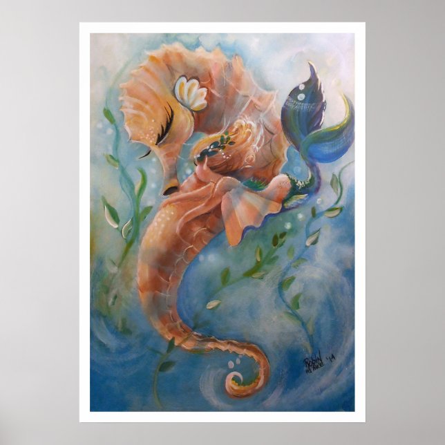 The Sleepy Sea Horse Poster (Front)