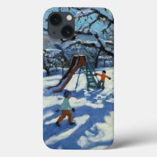 The slide in winter Bourg St Moritz iPhone 13 Case