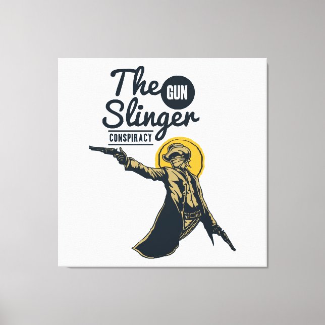 the slinger gun conspiracy canvas print (Front)