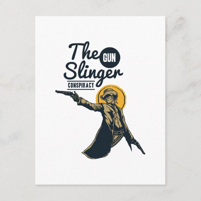the slinger gun conspiracy enclosure card (Front)