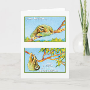 The Sloth Greeting Card Philippians 4:13 a.m.