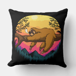 The Sloth Is Sleeping Throw Pillow