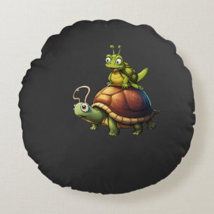 The Slowest Wild Ride. Round Pillow