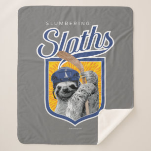 The Slumbering Sloths (Hockey Team) Sherpa Blanket