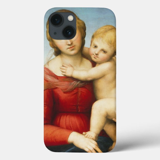 The Small Cowper Madonna, c.1505 (oil on panel) Case-Mate iPhone Case (Back)