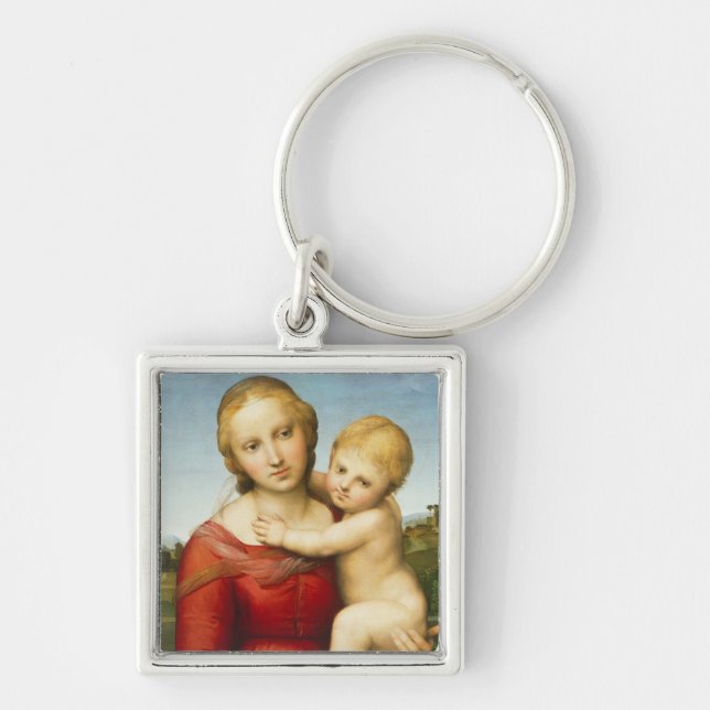 The Small Cowper Madonna, c.1505 (oil on panel) Keychain (Front)