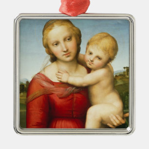 The Small Cowper Madonna, c.1505 (oil on panel) Metal Ornament