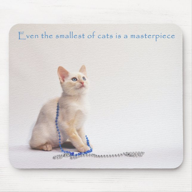 The Smallest of Cats Mouse Pad: Farrah Mouse Pad (Front)
