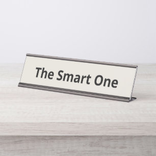 The Smart One Customizable Desk Name Plate
