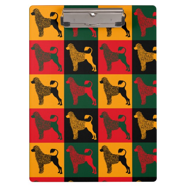 The smart Portuguese water dog  Clipboard (Front)