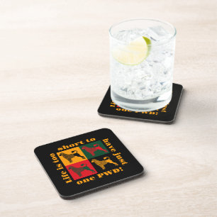 The smart Portuguese water dog Coaster