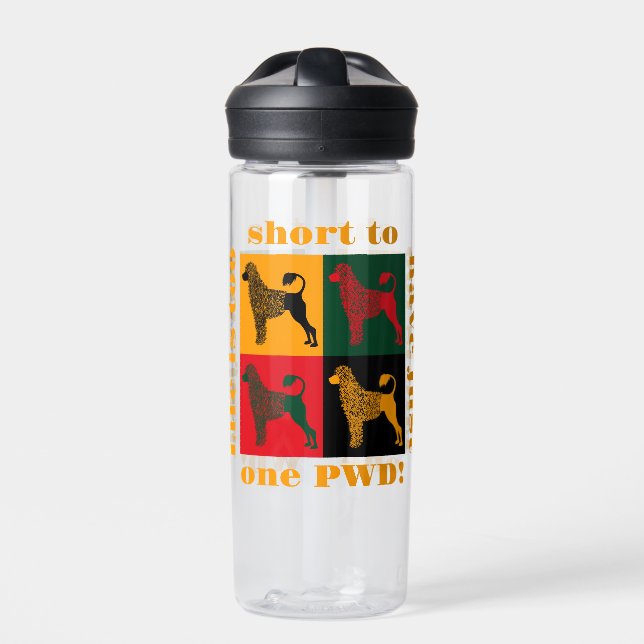 The smart Portuguese water dog  Water Bottle (Front)