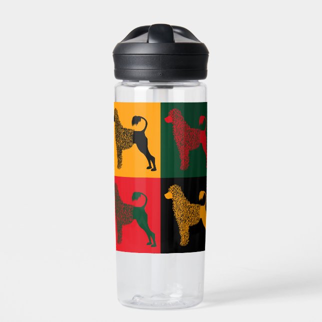 The smart Portuguese water dog  Water Bottle (Front)