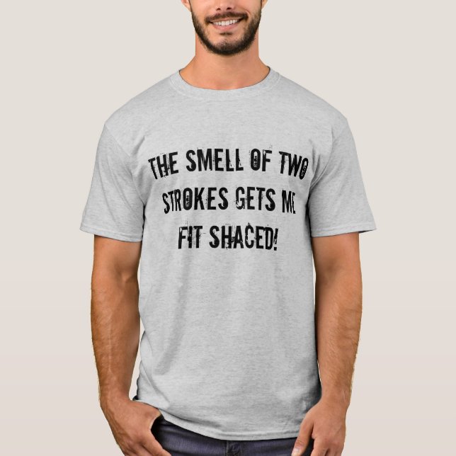 "The Smell of Two Strokes" Sledders.com T-shirt (Front)