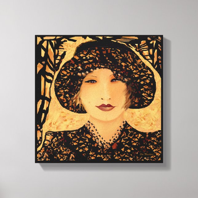 The Smile Within Me   by Lin Masters Canvas Print (Front)