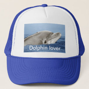 The smiling dolphin trucker hat
