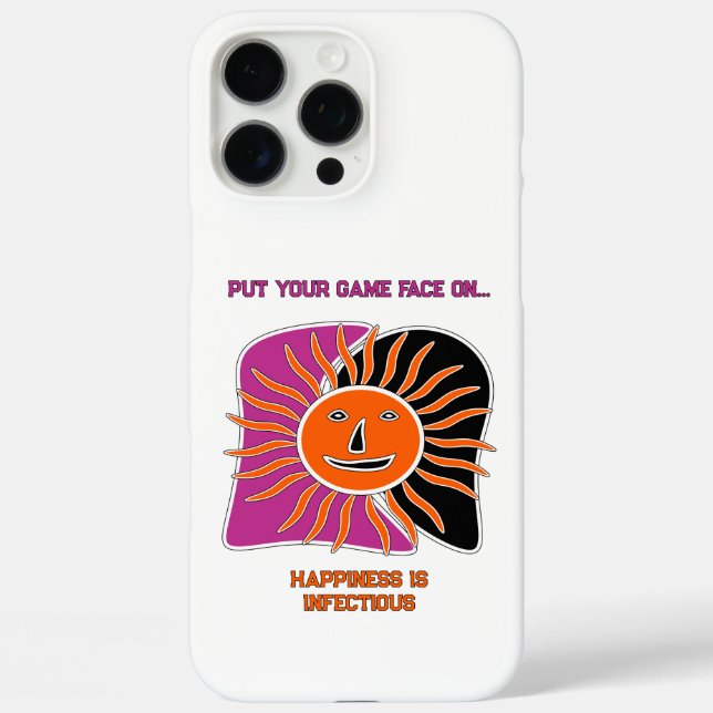 The smiling sun face  magnet Case-Mate iPhone case (Back)