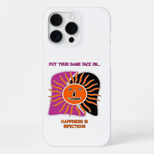 The smiling sun face  magnet iPhone 16 pro max case