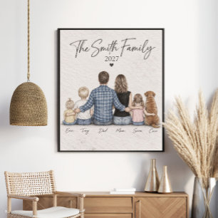 The Smith Family 2027 Personalized Portrait Poster