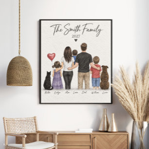 The Smith Family 2027 Personalized Portrait Poster