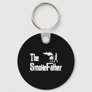 The Smoke Father Grilling Bbq Fathers Day Keychain