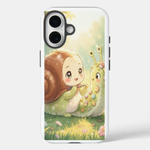 The Snail and the Magic of the Blossom Crowns iPhone 16 Case