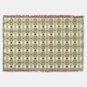 The Snail and the Magic of the Blossom Crowns Throw Blanket